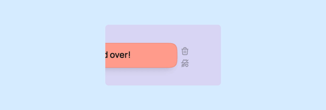 Card actions: delete the card or reveal its author